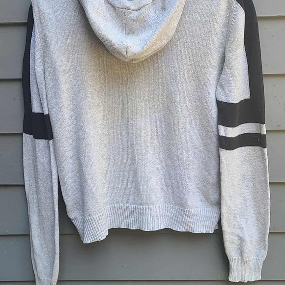 Nike Navy Gray Zip Up Cardigan Sweater with Hood size Medium - Picture 10 of 10